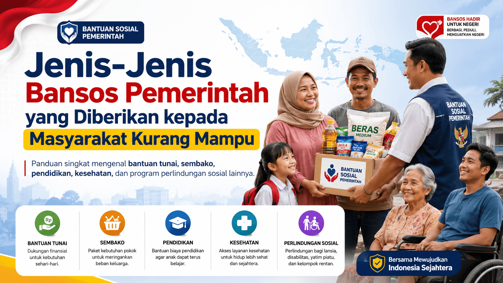 Jenis-Jenis Bansos Pemerintah yang Diberikan kepada Masyarakat Kurang Mampu