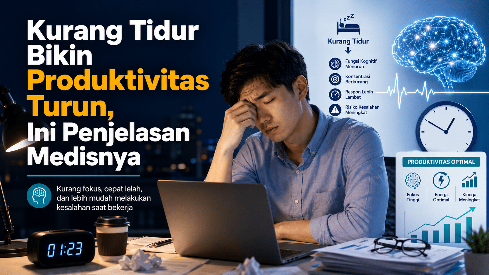 Kurang Tidur Bikin Produktivitas Turun, Ini Penjelasan Medisnya